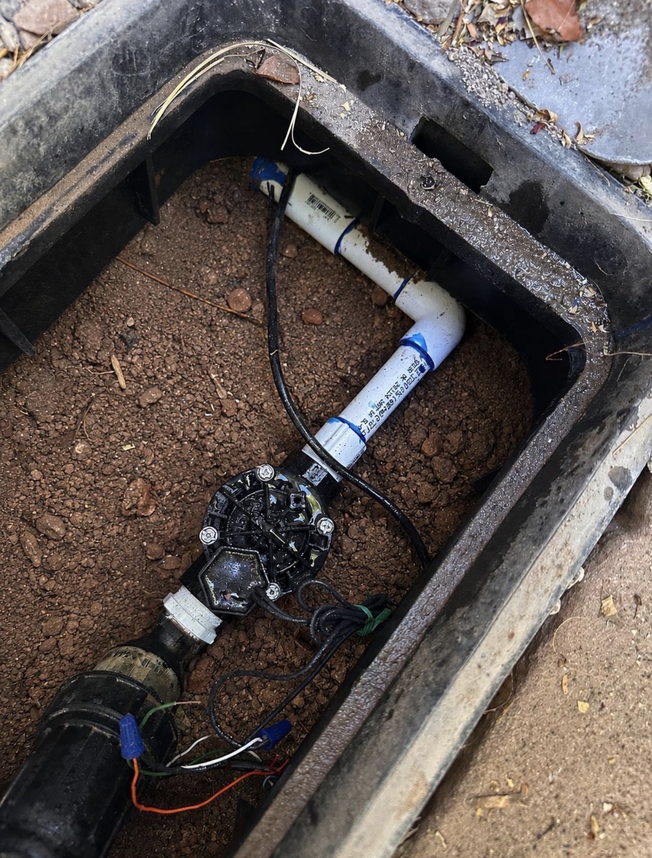Irrigation valve after repair and replacement